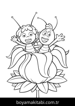 Arı Maya boyama sayfası,  coloring page, 