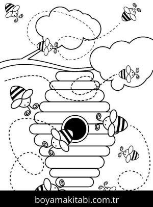 Arı boyama sayfası 49744,  coloring page, 