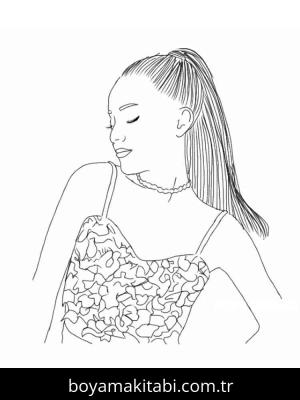 Ariana Grande boyama sayfası 49826,  coloring page, 