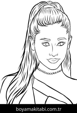 Ariana Grande boyama sayfası 49843,  coloring page, 