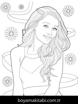 Ariana Grande boyama sayfası 49849,  coloring page, 