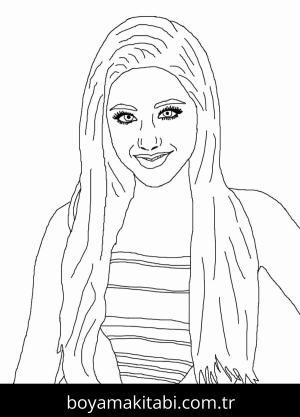 Ariana Grande boyama sayfası 49822,  coloring page, 