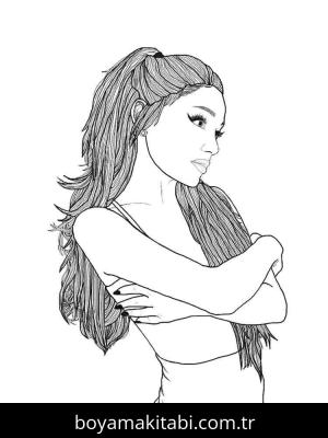 Ariana Grande boyama sayfası 49824,  coloring page, 