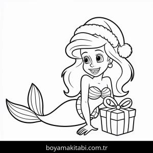 Ariel boyama sayfası – boyama etkinliği, çocuk aktivitesi