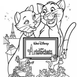 Aristokediler boyama sayfası,  coloring page, Çocuklar için Aristokratlar, 