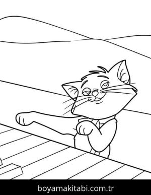 Aristokediler boyama sayfası,  coloring page, 