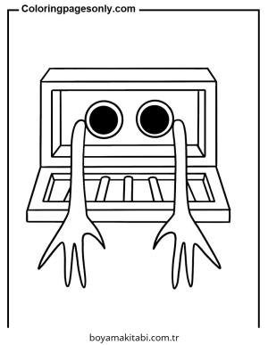 Arkadaş boyama sayfası – basit çizim, kolay boyama