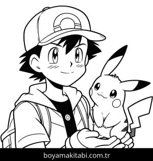Ash Ketchum boyama sayfası,  coloring page, , 