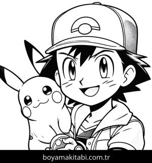 Ash Ketchum boyama sayfası,  coloring page, , 