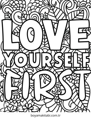 Aşk boyama sayfası – eğlenceli etkinlik, el becerilerini geliştirir