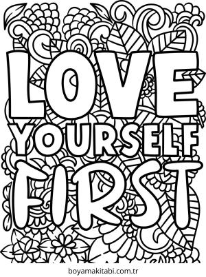 Aşk boyama sayfası – renkli çizimler, okul öncesi