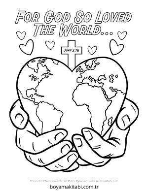 Aşk boyama sayfası – yaratıcılık, eğlenceli etkinlik