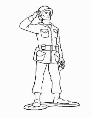 Asker boyama sayfası,  coloring page, İnce Bir Asker, 