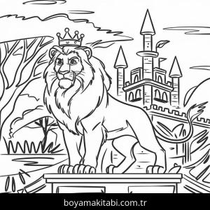 Aslan Kral boyama sayfası 50033,  coloring page, 