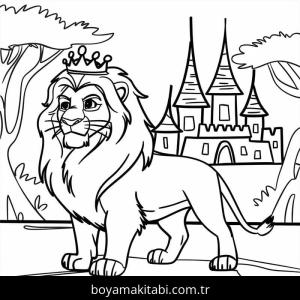 Aslan Kral boyama sayfası 50020,  coloring page, 