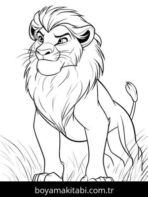 Aslan Kral boyama sayfası 50029,  coloring page, 