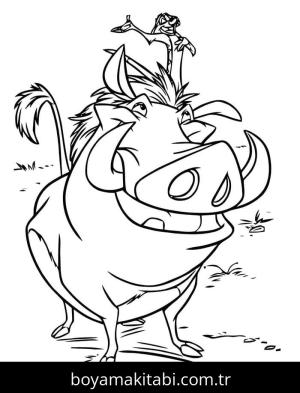 Aslan Kral boyama sayfası – evde etkinlik, ücretsiz yazdır