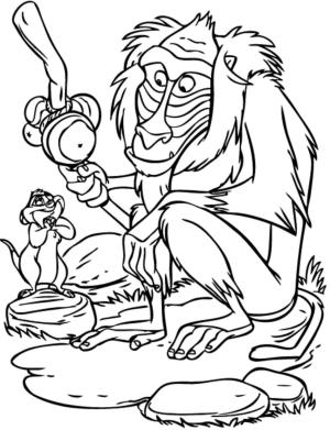 Aslan Kral boyama sayfası,  coloring page, Arkadaş Ve Timon, 