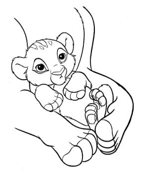 Aslan Kral boyama sayfası,  coloring page, Aslan Kral – Sayfa 8, 