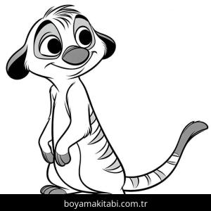 Aslan Kral boyama sayfası – sanatsal çalışma, çocuklar için