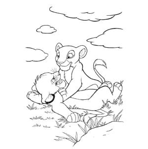 Aslan Kral boyama sayfası,  coloring page, Aslan Kral – Sayfa 13, 