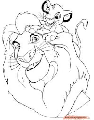 Aslan Kral boyama sayfası,  coloring page, Aslan Kral Sinbad Ve Oğlu, 