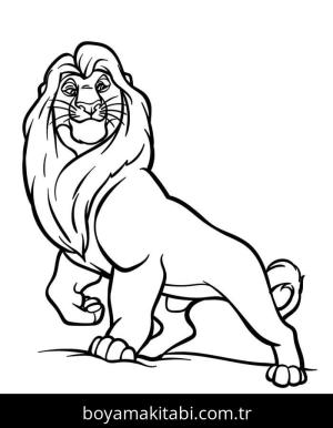 Aslan Kral boyama sayfası 50043,  coloring page, 