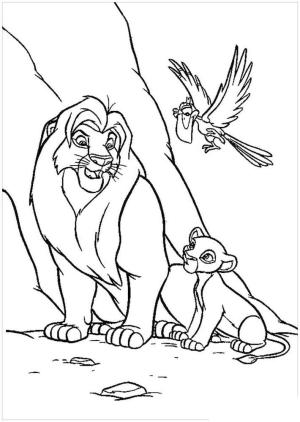 Aslan Kral boyama sayfası,  coloring page, Aslan Kral – Sayfa 17, 