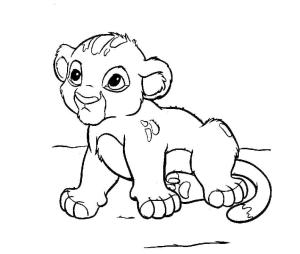 Aslan Kral boyama sayfası,  coloring page, Aslan Kral – Sayfa 7, 