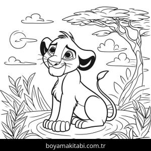 Aslan Kral boyama sayfası 50047,  coloring page, 