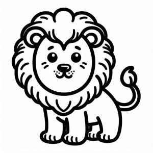 Aslan boyama sayfası, Lions coloring page, , 