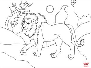 Aslan boyama sayfası, Lions coloring page, , lions lion 