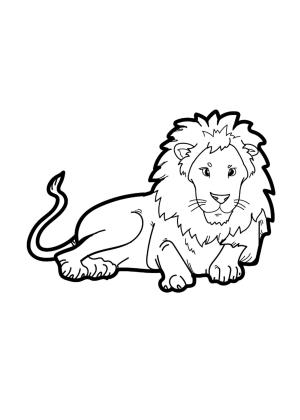 Aslan boyama sayfası, Lions coloring page, , 