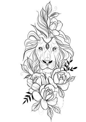 Aslan boyama sayfası, Lions coloring page, Güzel Aslan Yüzü, 