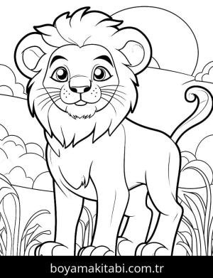 Aslan boyama sayfası 49977, Lions coloring page, 
