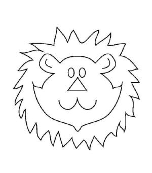 Aslan boyama sayfası, Lions coloring page, Çocuklar İçin Aslan Yüzü, 