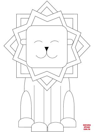 Aslan boyama sayfası, Lions coloring page, , lions cartoon lion 