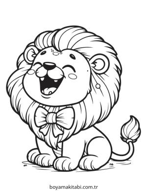 Aslan boyama sayfası – yaratıcılığı geliştirir, keyifli zaman