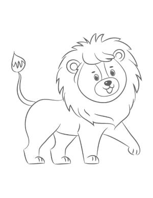 Aslan boyama sayfası, Lions coloring page, Eğlenceli Küçük Aslan Yürüyüşü, 