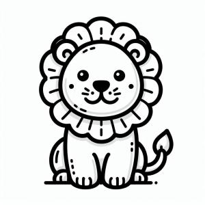 Aslan boyama sayfası, Lions coloring page, ,