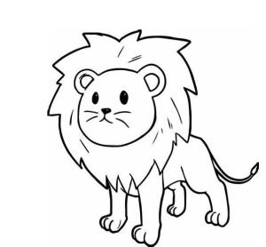 Aslan boyama sayfası, Lions coloring page, Küçük Aslan, 