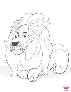 Aslan boyama sayfası, Lions coloring page, , lions wise lion 