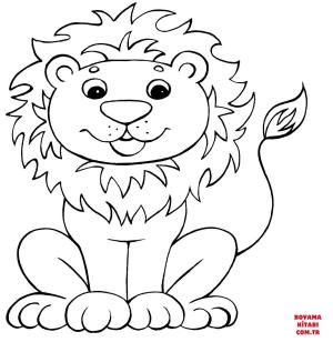 Aslan boyama sayfası, Lions coloring page, , lions funny lion 