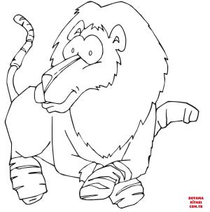 Aslan boyama sayfası, Lions coloring page, , lions funny lion 