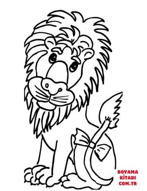 Aslan boyama sayfası, Lions coloring page, , lions cute lion 