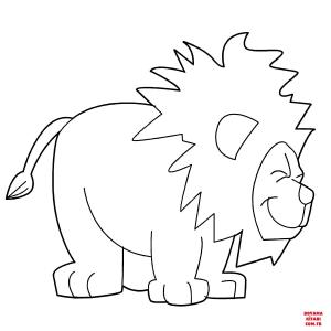 Aslan boyama sayfası, Lions coloring page, , lions joyful lion 