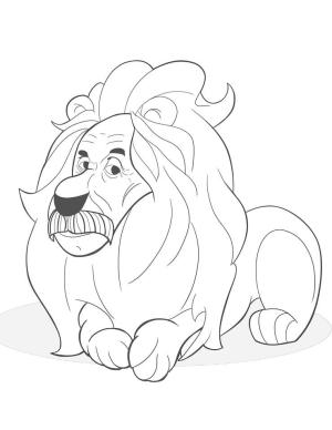 Aslan boyama sayfası, Lions coloring page, ,