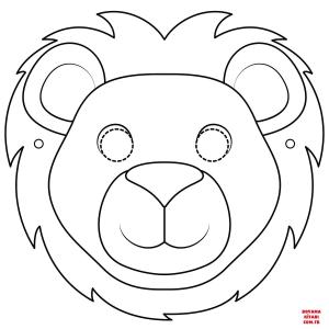 Aslan boyama sayfası, Lions coloring page, , lions lion face mask 