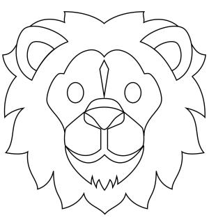 Aslan boyama sayfası, Lions coloring page, , lions lion face 