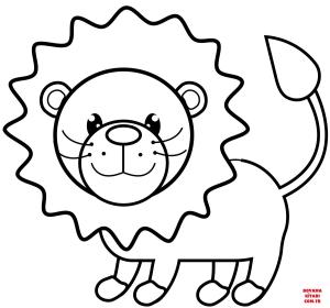 Aslan boyama sayfası, Lions coloring page, , lions cute lion 
